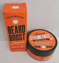 (2) Wild Willies Durable Hold Texturizing Jar Beard Styling Paste 2 oz S... - £15.48 GBP
