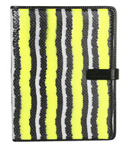 Marc Jacobs Wildcard Multi Neon Snake Leather Tablet iPad Folio Book Case NWT  - £59.24 GBP