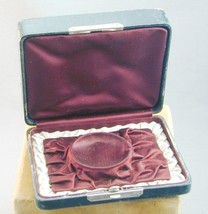 Super Fancy Leather Covered Silk Lined Wood Box For Pocket Watch - £100.22 GBP