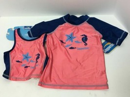 Brand New Coppertone Girl&#39;s 2PC. Tankini Size L BLUE/PINK, Free Shipping - £20.08 GBP