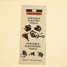 Craftsman Portable Electric Tools Brochure Booklet 1983 - £28.16 GBP