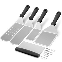 Griddle Accessories Kit Of 5, Heavy Duty Metal Spatula, Professional Sta... - £26.88 GBP