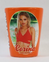 Hooters Calendar Girl Ceramic Shot Glass Boca, Raton,Fl - Corina (Scratched) - £7.85 GBP