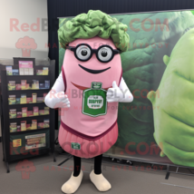 Pink Corned Beef And Cabbage mascot costume character dressed with a Vest and Re - £924.86 GBP