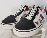 Vans Off The Wall Sk8 Skate Black Red Roses Lace Up Shoes 4.5 MENS / 6.5... - $18.80