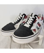 Vans Off The Wall Sk8 Skate Black Red Roses Lace Up Shoes 4.5 MENS / 6.5... - £14.78 GBP