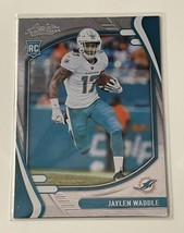 Jaylen Waddle RC 2021Panini Absolute Football Rookie NFL Miami Dolphins Card 106 - £6.13 GBP