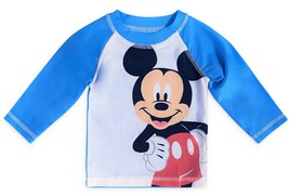 Mickey Mouse UPF-50+ Rash Guard Swim Top Shirt Nwt Infant Size 6-9 Months - £11.30 GBP