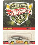Gray TESLA Model S CUSTOM Hot Wheels Military Rods Series w/ RR * - $1,793.50 MXN