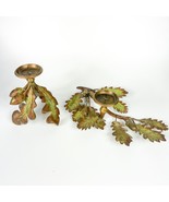 CS Arte Firenze Cast Bronze Oak Branches with Leaves And Acorns Candleholders - $297.00