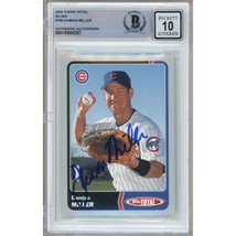 Damian Miller Chicago Cubs Autograph 2003 Topps Total Silver 79 BGS Auto 10 Slab - £62.53 GBP