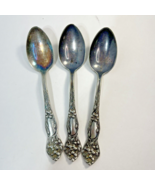 3 Antique Silver Plate Teaspoon Spoon Stratford Silver Co AXT Lilyta 190... - £15.87 GBP