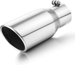 A-KARCK Exhaust Tip 3.5 Inch Inlet, 3.5” Inlet 5&quot; Outlet 12&quot; Long Stainl... - $41.75