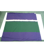 Vintage sewing fabric knit jersey purple green  pattern 1 1/8 yard mater... - $19.75