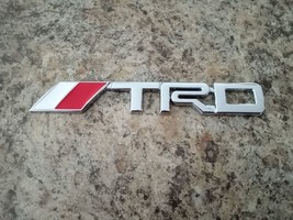 For T-R-D Chrome Grille Badge Front Emblem 3D Car Metal Logo Mounting Hardware - £19.66 GBP