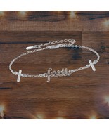 Faith Bracelet For Women Sterling Silver Faith Cross Bracelet Faith Jewe... - $1,871.77 MXN