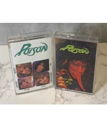 Poison Cassette Lot (2)- 80&#39;s Hard Rock/Metal/Hair Metal- Open Up/ Look ... - $12.59