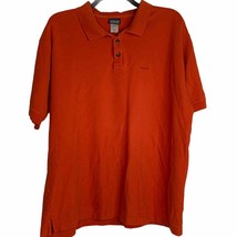 Patagonia Polo Shirt Size XL 100% Organic Cotton Orange Mens SS Pullover - £15.91 GBP