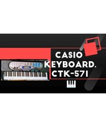 Casio Ctk-571 Digitized Keyboard  - Preprogrammed  Music Tracks + Pack 2 Ds - £48.93 GBP