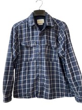 Boston Traders Flannel Shacket Button Up Mens Size  L Fleece Lined Small... - £8.87 GBP