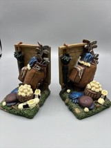 Vintage Golf Bookends Art Deco 1998 Avery Creations Clubs Balls Shoes Set - $25.98