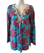 Lilly Pulitzer Dress Womens Size Small Blue Red Brewster Rhode Island Re... - £25.75 GBP