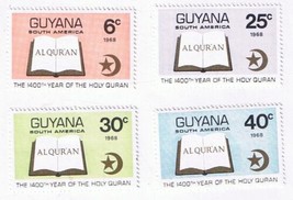 Stamps Guyana Quran 4 Values MLH - $1.44