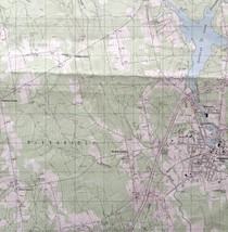 Map Pittsfield Maine 1982 Topographic Geo Survey 1:24000 27 x 22&quot; TOPO7 - $44.99