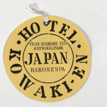Vintage Japan Kowaki Hotel Luggage Tag the Hakone Spa Fuji-Hakone Nation... - $26.92 CAD