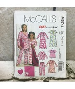 McCalls Sewing Pattern M5744 Girls 3-6 Sleepwear Gown Top Pants Pillow B... - £7.00 GBP