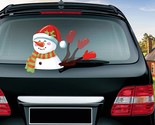 Christmas snowman waving wiper decals tags decoration rear window windshield wiper thumb155 crop
