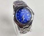 Fossil Blue AM-3421 Men’s Watch Blue Dial Stainless Steel Watch Fresh Ba... - $19.79