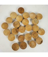 Vintage Wood Knobs 1.5 Inch For Crafting Building Unfinished Pieces LOT ... - $19.00
