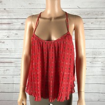 Hollister Strappy Floral Pleated Tank Top Nwot Xs - £8.21 GBP