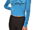 WILDFOX Damen Sweatshirt Dazed Blazed Sanft Lässig Blau Größe S WVR9876C8 - $62.52