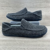 OluKai Moloa Hulu Wool-Blend Slippers Mens 10 Indoor Outdoor Grey 10411-4040 - £23.73 GBP