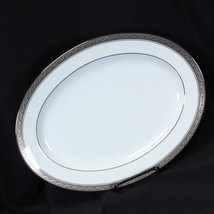 Noritake Crestwood Platinum Oval Serving Platter 13 1/2&quot; Near Mint - $35.27
