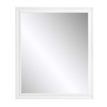 Gaines 34&quot;x39&quot; Mirror, White High Gloss Finish - $159.00