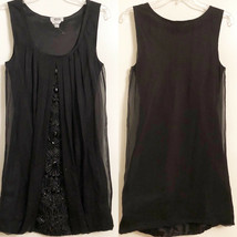 New Moschino Black Silk Beaded Sleeveless Sheath Night Out Dress Size M ... - £117.94 GBP