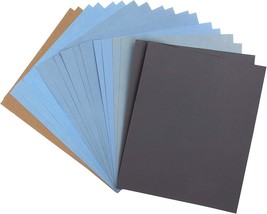 Centerz 9X11 Inch 18 Sheets Sandpaper, Wet Or Dry 2000–12000 Grit 9, And More. - £29.45 GBP