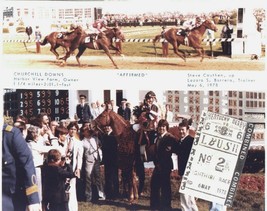 1978 - AFFIRMED - Kentucky Derby Finish Line &amp; Winners Circle - 10&quot; x 8&quot; - £15.98 GBP