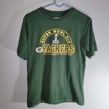 Green Bay Packers Shirt Mens Small Super Bowl XLV North Texas 2011 Reebok Casual - £10.20 GBP