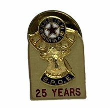 Elks Lodge 25 Year Anniversary Membership BOPE Club Enamel Lapel Hat Pin - £6.22 GBP