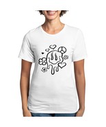 DRIPPY HAPPY FACE Women&#39;s Deluxe T-Shirt - $38.00