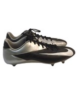 Nike VAPOR STRIKE Black/Silver Football CLEATS 511336-010 Mens Size 15 - $463.77 MXN