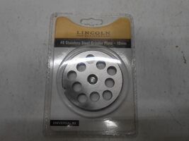 NEW #8 Stainless Steel Grinder Plate 10mm Lincoln Outfitters - $18.99