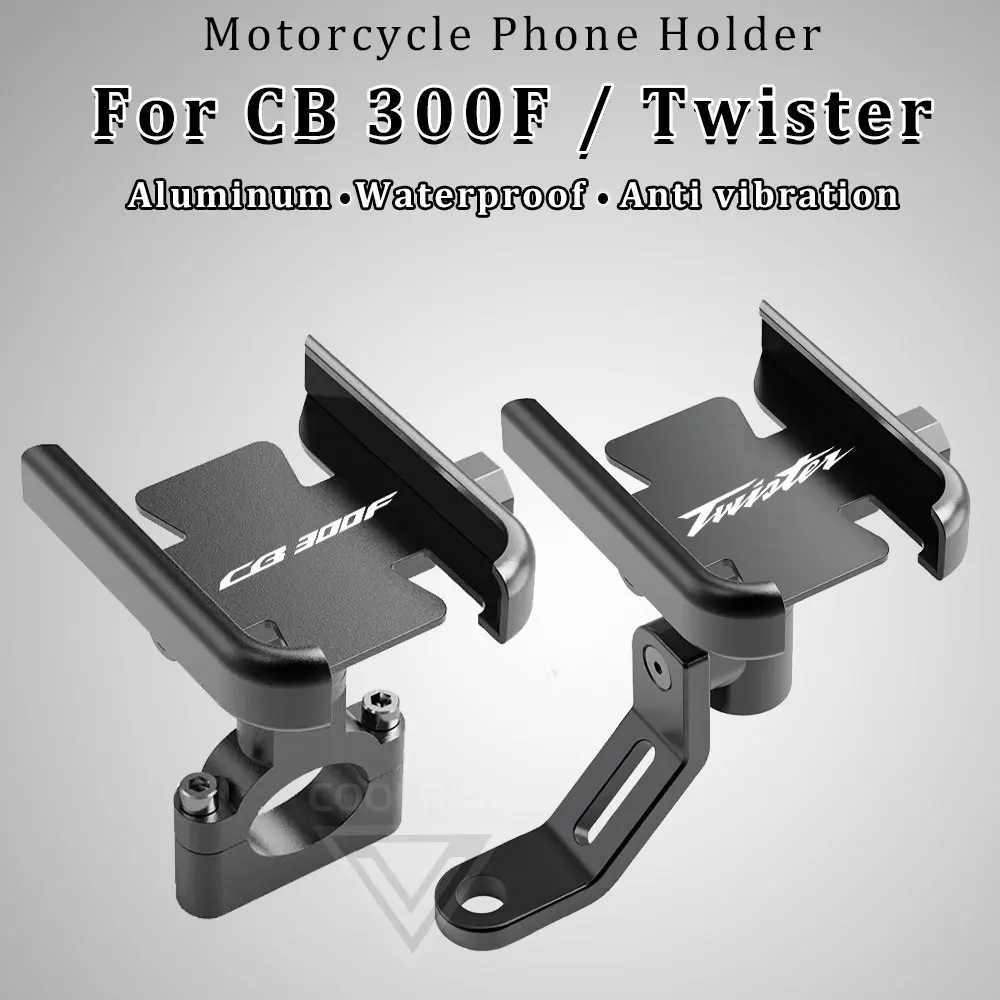 Motorcycle Phone Holder Aluminum Alloy Stand CB300F Twister 2024 for Honda CB - £8.33 GBP+