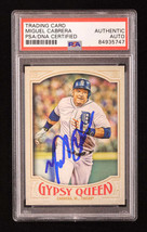 Miguel Cabrera Signed 2016 Topps Gypsy Queen #157A Running (PSA) - £103.21 GBP