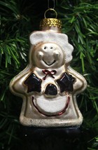 Hand Blown &amp; Painted Mercury Style Glass Gingerbread Lady Christmas Ornament - £11.62 GBP