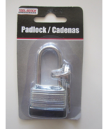 TOOLBENCH Hardware Padlock Shackle 2&quot; Lock W/ 2 Keys School &amp; Gym Locker... - £9.37 GBP